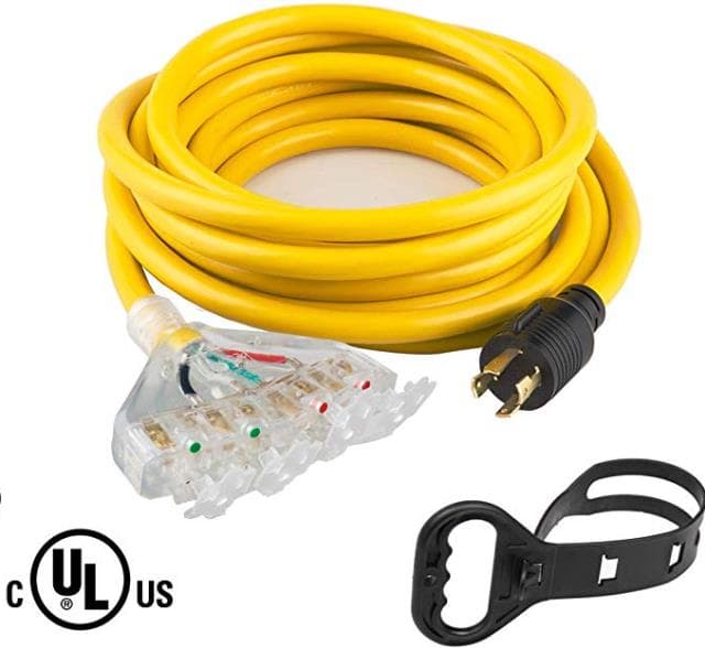 25'to 4 splitter electric cord