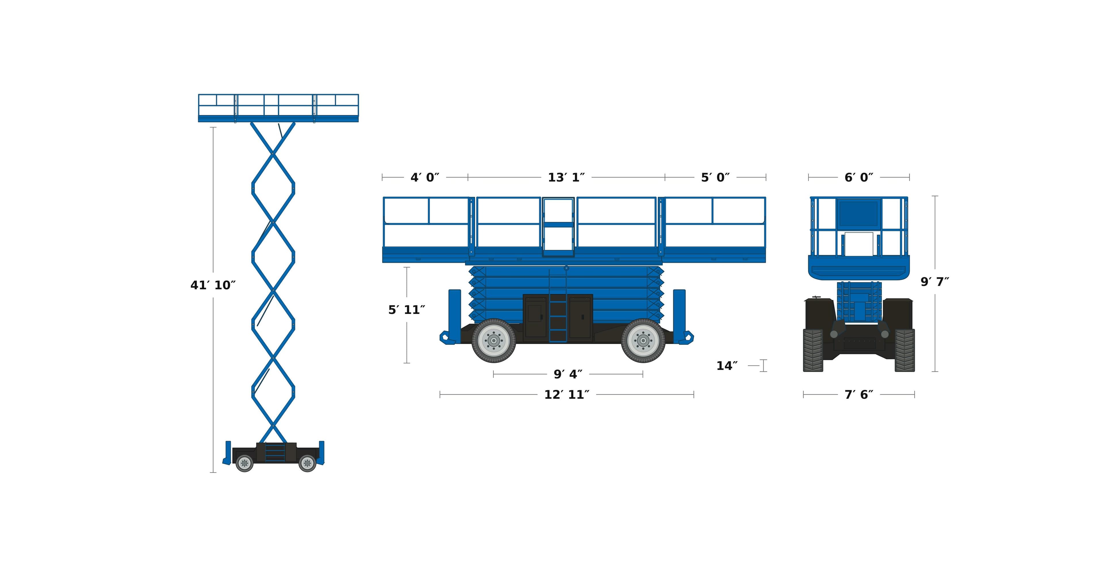 43' H X 92"W 4X4 SCISSOR D/F — photo 1