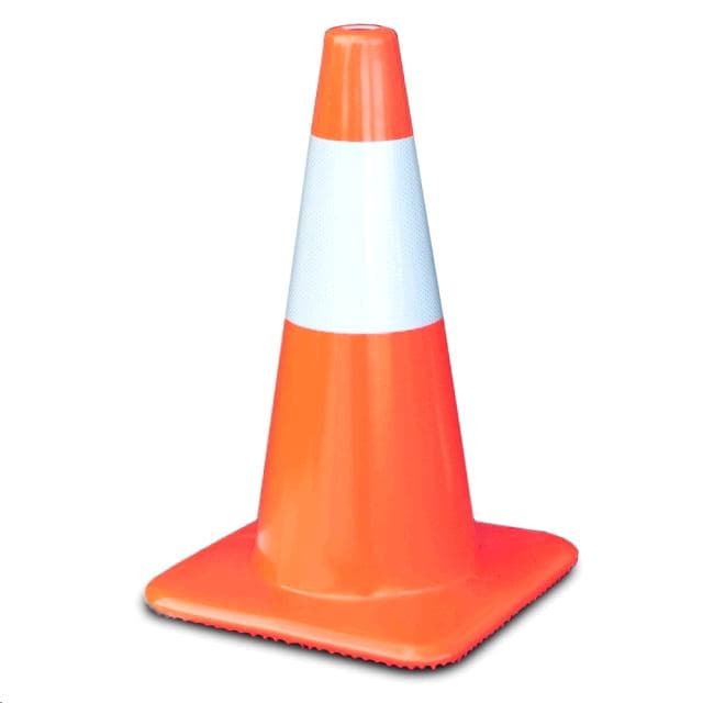 18" CONE W/REFLECTION TAPE